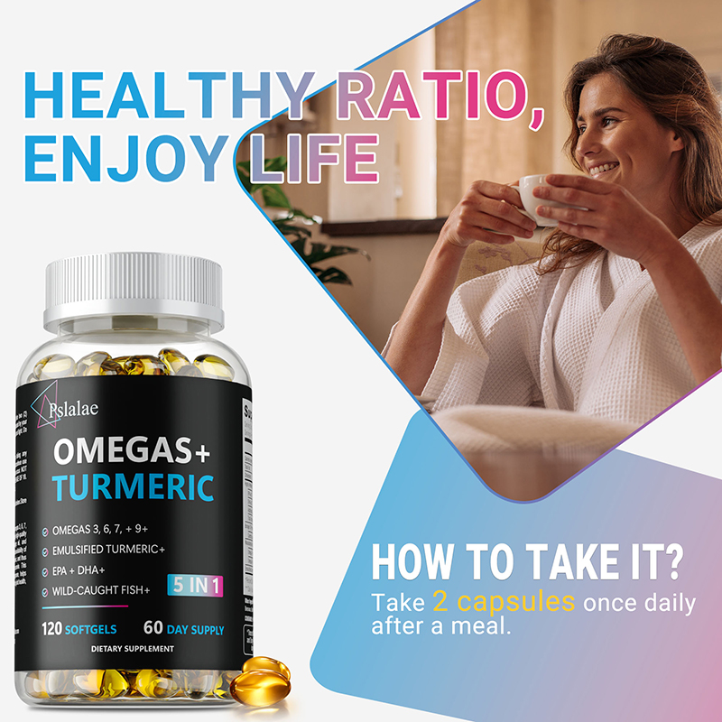 Cápsulas Omegas+ com Cúrcuma - - Turmeric Curcumin Capsule avaliação e preço
