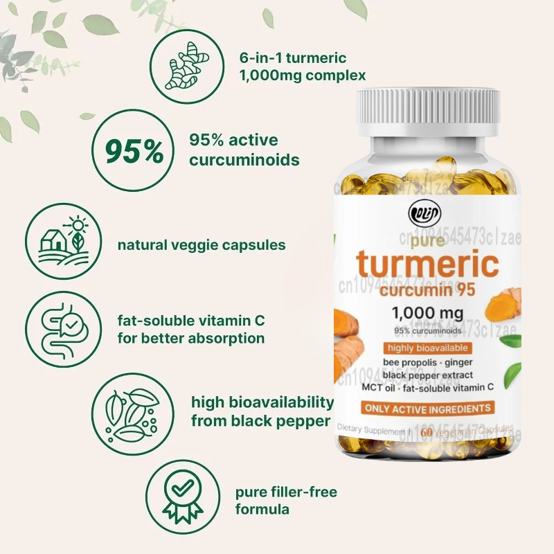 Suplemento de curcumina de cúr - Turmeric Curcumin Capsule avaliação e preço