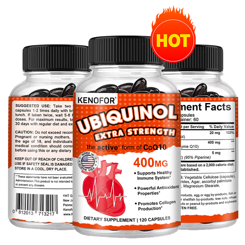 Ubiquinol CoQ10 400mg Softgels - Coq10 Ubiquinol Softgel avaliação e preço