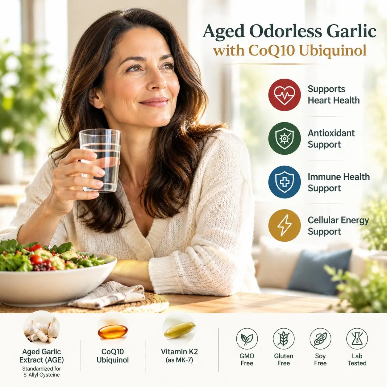 Cápsulas moles de alho envelhe - Coq10 Ubiquinol Softgel avaliação e preço