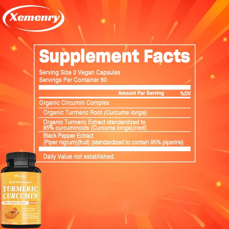 Curcumina de cúrcuma com pimen - Turmeric Curcumin Capsule avaliação e preço