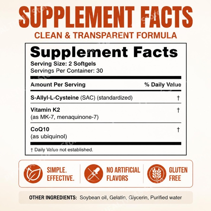 Cápsulas de Alho Envelhecido S - Coq10 Ubiquinol Softgel avaliação e preço